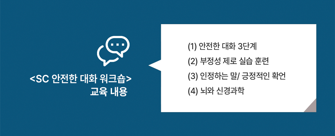 SC안전한 대화 웍샵 교육내용