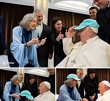 프란스시코 교황이 하빌, 헬렌 박사 부부를 초청